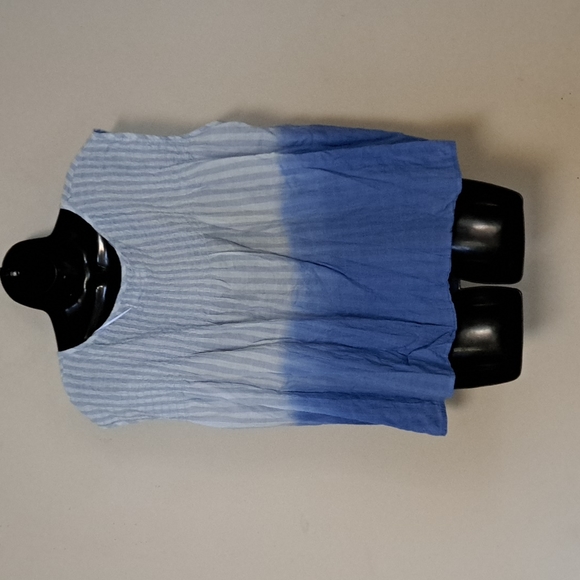 Free People Little Bit of Something Top, Chambray with Flaw - Picture 6 of 11